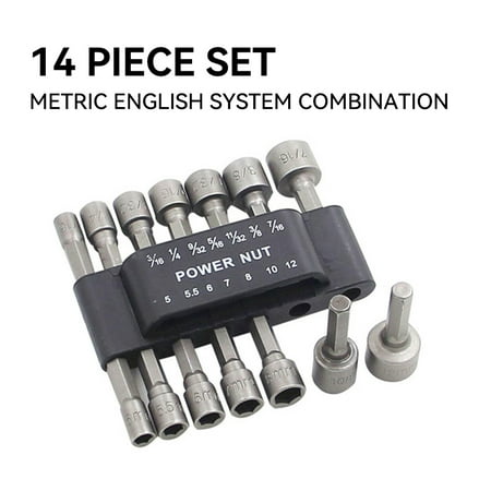 Goldencivetcat 14 Piece Set/9 Piece Set Non-magnetic Combination Socket Set Electric Hexagon Screwdriver Head Screw Insert Pneumatic Screwdriver Socket Head
Goldencivetcat 14 Piece Set/9 Piece Set Non-magnetic Combination Socket Set Electric Hexagon Screwdriver Head Screw Insert Pneumatic Screwdriver Socket Head