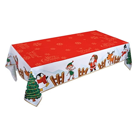 BESTONZON Christmas Tablecloth Rectangular Table Runner Long Table Cover Waterproof Stain Resistant Table Cloth for Christmas Xm
BESTONZON Christmas Tablecloth Rectangular Table Runner Long Table Cover Waterproof Stain Resistant Table Cloth for Christmas Xm