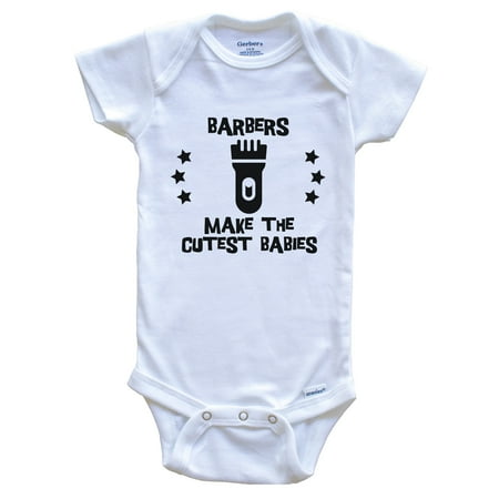 Barbers Make The Cutest Babies Funny Barber Baby Bodysuit