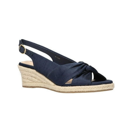 Bella Vita Womens Kimora Silk Slingback Espadrilles