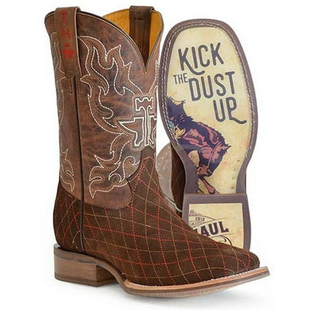 Men s Tin Haul Asphalt Cracks Boots Kick Up The Dust Sole Handcrafted Tan