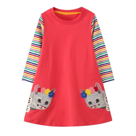 2DXuixsh 6 Year Old Girl Dresses Toddlers Wear Autumn Long Sleeves Cat Embroidery A Line Spring Casual Little Girls Dresses for 2 To 7 Years Dress Girls Size 12 Watermelon Red Size 7 Years
2DXuixsh 6 Year Old Girl Dresses Toddlers Wear Autumn Long Sleeves Cat Embroidery A Line Spring Casual Little Girls Dresses for 2 To 7 Years Dress Girls Size 12 Watermelon Red Size 7 Years