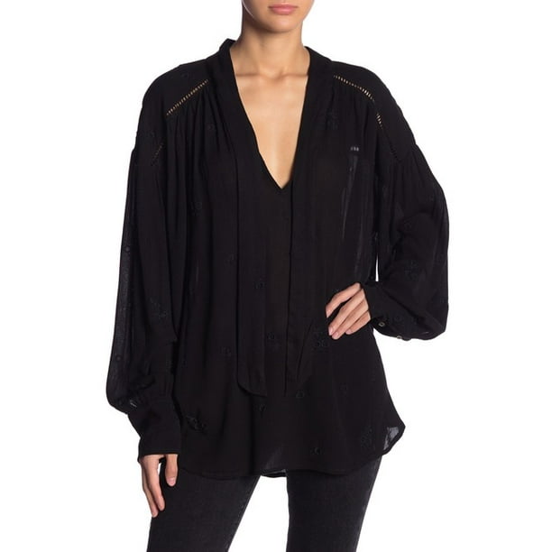 Free People Womens Wishful Moments Peasant Blouse
