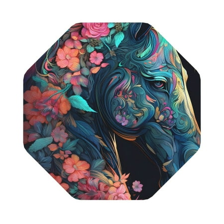 Matuu Colorful Floral Patterned Horse for Cup Coasters Set of 6 Leather Coasters Desk Coasters for Office Measures 4” x 4” Octagon
Matuu Colorful Floral Patterned Horse for Cup Coasters Set of 6 Leather Coasters Desk Coasters for Office Measures 4” x 4” Octagon