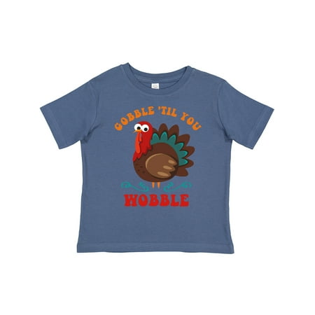 Inktastic Gobble Wobble Turkey Gift Toddler Boy or Toddler Girl T-Shirt