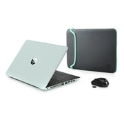 HP 15-bw004wm 15.6" Pale Mint Laptop, Windows 10, AMD E2-9000e Processor, 4GB Memory, 500GB Hard Drive, DVD, with Wireless Mouse and Sleeve Included