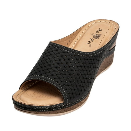 ILJNDTGBE Womens Wedge Sandals Espadrilles Platform Women Wedges With Retro Fish Mouth Slippers Bohemian Sandals Beach Shoes
ILJNDTGBE Womens Wedge Sandals Espadrilles Platform Women Wedges With Retro Fish Mouth Slippers Bohemian Sandals Beach Shoes