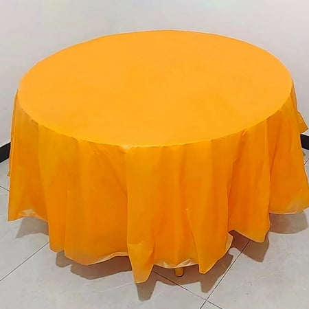 Milexda 12 Pack Premium Plastic Disposable 84 Inch Round Tablecloth Round Table Covers Orange
Milexda 12 Pack Premium Plastic Disposable 84 Inch Round Tablecloth Round Table Covers Orange
