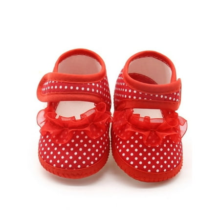 0-18M Newborn Baby Girl Mesh Soft Sole Crib Shoes Non-slip Shoes Prewalker