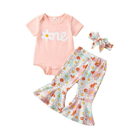 Wassery Toddler Girls Outfits Letters Print Short Sleeve with Casual Floral Flare Pants and Headband 3pcs Set Baby Summer Clothes 9-30M
Wassery Toddler Girls Outfits Letters Print Short Sleeve with Casual Floral Flare Pants and Headband 3pcs Set Baby Summer Clothes 9-30M