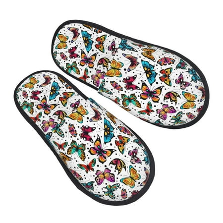 JUNZAN Colorful Flying Butterflies Slippers for Women House Shoes Non Slip Indoor/Outdoor Pineapple And Cactus Designs-Large
JUNZAN Colorful Flying Butterflies Slippers for Women House Shoes Non Slip Indoor/Outdoor Pineapple And Cactus Designs-Large