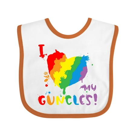 Inktastic Pride Heart Kid Finger Paint I Love My Guncles! Gift Baby Boy or Baby Girl Bib
Inktastic Pride Heart Kid Finger Paint I Love My Guncles! Gift Baby Boy or Baby Girl Bib