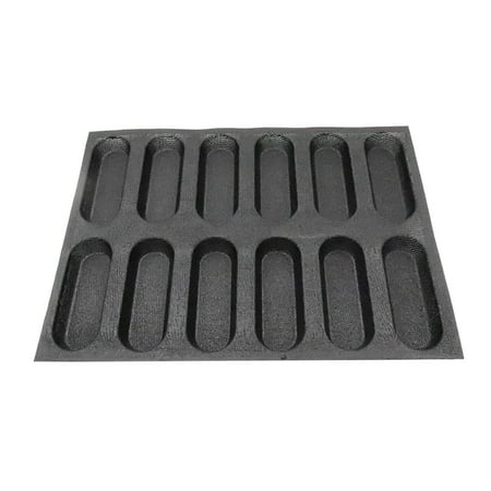12 Holes Silicone Pan-Non-Stick Perforated Bread Pan Forms Hot Dog Molds Baking Liners Mat Bread Mould
12 Holes Silicone Pan-Non-Stick Perforated Bread Pan Forms Hot Dog Molds Baking Liners Mat Bread Mould