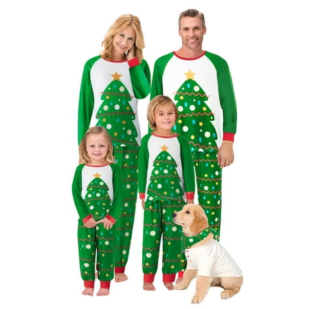 Family Christmas Matching Pajamas Sets Long Sleeve O Neck Tops + Christmas Tree Print Pants Baby Jumpsuit Sleepshirt Xmas Pjs
Family Christmas Matching Pajamas Sets Long Sleeve O Neck Tops + Christmas Tree Print Pants Baby Jumpsuit Sleepshirt Xmas Pjs