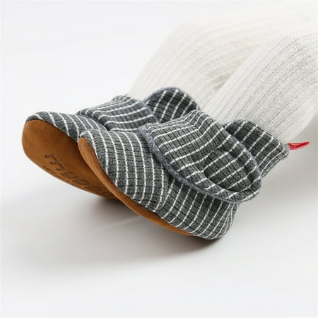 Infant Baby Striped Pattern Booties Soft Sole Anti Slip Plush Hook & Loop Fastener First Walker Shoes Prewalker Shoes Crib Shoes Fall Winter
Infant Baby Striped Pattern Booties Soft Sole Anti Slip Plush Hook & Loop Fastener First Walker Shoes Prewalker Shoes Crib Shoes Fall Winter