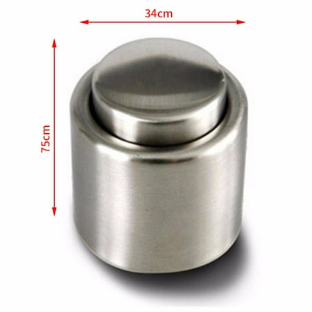 Stainless Steel Wine Bottle Stopper Vacuum Red Wine Cap Sealer Fresh Keeper Bar Tool Bottle Cover Kitchen Accessories 1pc