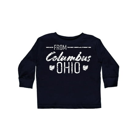 Inktastic From Columbus Ohio in White Distressed Text Gift Toddler Boy or Toddler Girl Long Sleeve T-Shirt
Inktastic From Columbus Ohio in White Distressed Text Gift Toddler Boy or Toddler Girl Long Sleeve T-Shirt