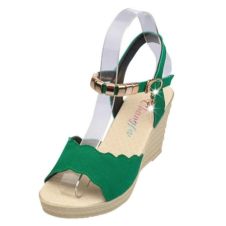 Lolmot Women Open Toe Platform Wedge Buckle High Heel Espadrilles Sandals Fashion Ankle Strap Casual Summer Beach Shoes Sandals
Lolmot Women Open Toe Platform Wedge Buckle High Heel Espadrilles Sandals Fashion Ankle Strap Casual Summer Beach Shoes Sandals