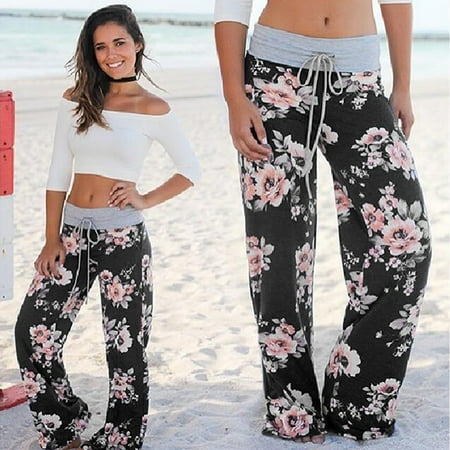 Women s Comfy Casual Pajama Floral Print Drawstring Lounge Wide Leg Pants Pants For Women Jeans Fall Black XL
Women s Comfy Casual Pajama Floral Print Drawstring Lounge Wide Leg Pants Pants For Women Jeans Fall Black XL
