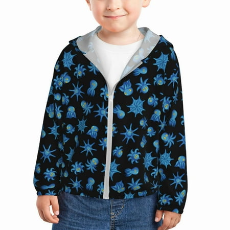 Vsdgher Blue Octopus Kids Sun Protection Hoodie with Zip Rash Guard Tops Children s Long Sleeve Sun Protection Clothing - 5 Years
Vsdgher Blue Octopus Kids Sun Protection Hoodie with Zip Rash Guard Tops Children s Long Sleeve Sun Protection Clothing - 5 Years
