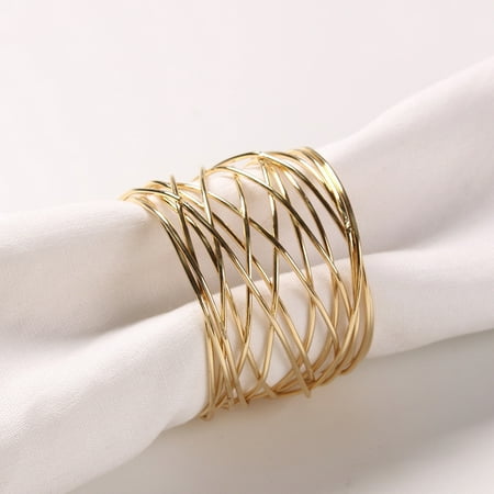 Ostrifin 1PC Wide Round Gold Napkin Rings Metal Cross Hollow Sliver Napkin Holder for Table
Ostrifin 1PC Wide Round Gold Napkin Rings Metal Cross Hollow Sliver Napkin Holder for Table