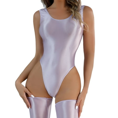 Lingerie For Women Large Oily Silky Shiny T Crotch Bodysuit Transparent Sexy Lingerie
Lingerie For Women Large Oily Silky Shiny T Crotch Bodysuit Transparent Sexy Lingerie