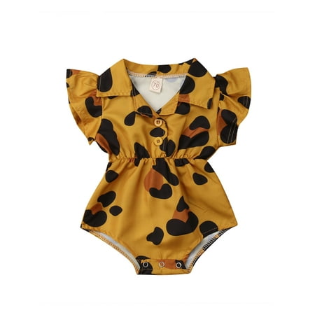 Baby Girl Bodysuit Summer Kid Shirt Jumspuit Fly Sleeve Bodysuit Infant Heart Shape Print Outfit Leopard One-Piece Baby Clothes
Baby Girl Bodysuit Summer Kid Shirt Jumspuit Fly Sleeve Bodysuit Infant Heart Shape Print Outfit Leopard One-Piece Baby Clothes