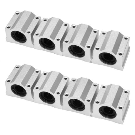 Linear Ball Bearing Slide Block Units 16mm Bore Dia(SCS16UU Pack of 8)