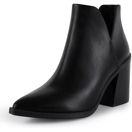 Womens Ankle Boots Slip On Cutout Pointed Toe Snakeskin Chunky Stacked Mid Heel Booties
Womens Ankle Boots Slip On Cutout Pointed Toe Snakeskin Chunky Stacked Mid Heel Booties