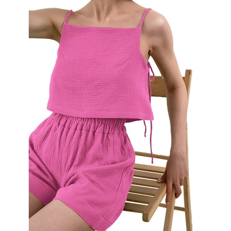 Gwiyeopda Women Comfy 2 Piece Pajamas Set Summer Solid Color Soft Loose Sleepwear Nightwear Set
Gwiyeopda Women Comfy 2 Piece Pajamas Set Summer Solid Color Soft Loose Sleepwear Nightwear Set