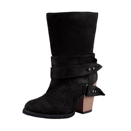 Bnwani Sandals Shoes for Women Fashion Women s Solid Casual Round Head Short Boots High Heel Shoe Black 9
Bnwani Sandals Shoes for Women Fashion Women s Solid Casual Round Head Short Boots High Heel Shoe Black 9