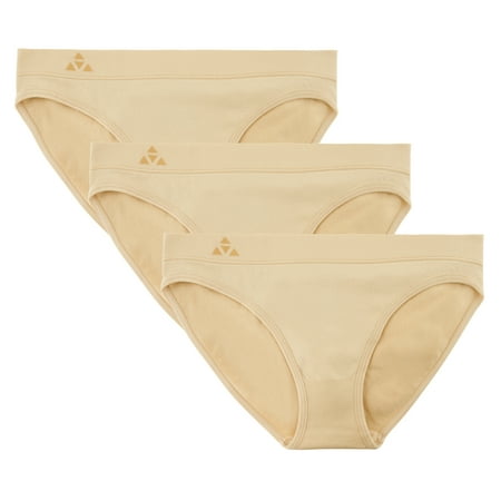 Balanced Tech Women s 3 Pack Seamless Low-Rise Bikini Panties - Nude - X-Small
Balanced Tech Women s 3 Pack Seamless Low-Rise Bikini Panties - Nude - X-Small