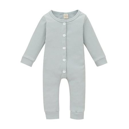 Kiapeise Infant Unisex Baby Boy Girl Long Sleeve Button Solid Knitted Romper Bodysuit One Piece Jumpsuit Outfits Clothes 
Kiapeise Infant Unisex Baby Boy Girl Long Sleeve Button Solid Knitted Romper Bodysuit One Piece Jumpsuit Outfits Clothes