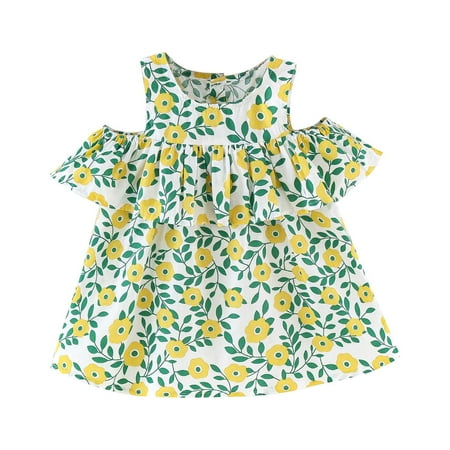 Scyoekwg Kid Girl Cute Dress Clearance Summer Toddler Baby Girls Floral Print Cotton Dress Ruffled Drop Shoulder Dress Green 2-3 Years
Scyoekwg Kid Girl Cute Dress Clearance Summer Toddler Baby Girls Floral Print Cotton Dress Ruffled Drop Shoulder Dress Green 2-3 Years
