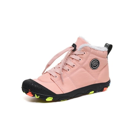 Crocowalk Children Snow Boots Plush Lined Warm Booties Lace Up Winter Boot Breathable Faux Fur Sneakers Unisex Kids Non-Slip Comfort Pink 3Y
Crocowalk Children Snow Boots Plush Lined Warm Booties Lace Up Winter Boot Breathable Faux Fur Sneakers Unisex Kids Non-Slip Comfort Pink 3Y