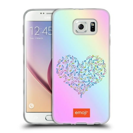 OFFICIAL EMOJI MUSIC PATTERNS SOFT GEL CASE FOR SAMSUNG PHONES 1