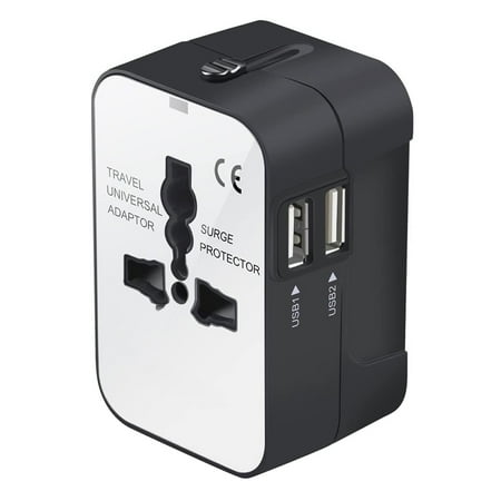 10 PCS Travel Adapter ABS Plastic Universal Charger Adapter Portable Dual USB Travel Converter Black and White Black and white
10 PCS Travel Adapter ABS Plastic Universal Charger Adapter Portable Dual USB Travel Converter Black and White Black and white