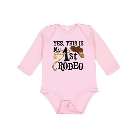 Inktastic Yes This is My 1st Rodeo- Cowboy Hat with Pink Band Lasso Gift Baby Girl Long Sleeve Bodysuit
Inktastic Yes This is My 1st Rodeo- Cowboy Hat with Pink Band Lasso Gift Baby Girl Long Sleeve Bodysuit
