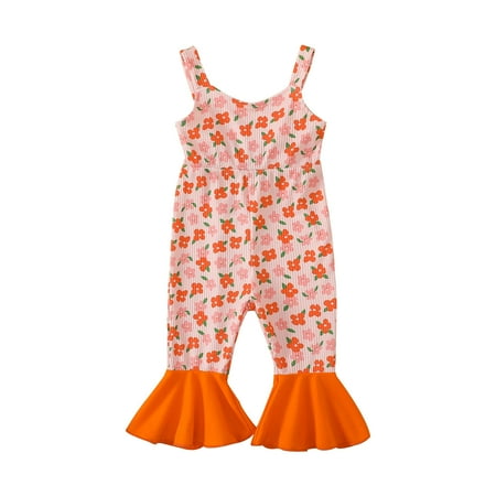 ZRBYWB Toddler Girls Romper Sleeveless Floral Print Romper Bell Bottoms Jumpsuit Clothes Cute Summer Clothes
ZRBYWB Toddler Girls Romper Sleeveless Floral Print Romper Bell Bottoms Jumpsuit Clothes Cute Summer Clothes