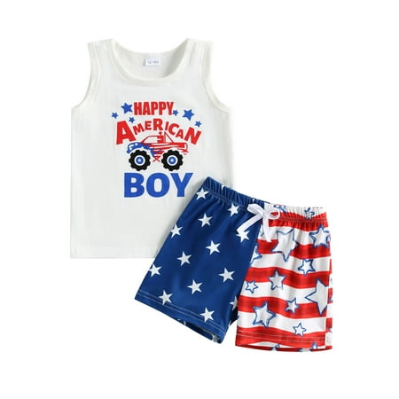 wybzd 4th of July Baby Boy Summer Clothes Sleeveless Letter Print Tank Tops Flag Stars Stripe Shorts Outfits
wybzd 4th of July Baby Boy Summer Clothes Sleeveless Letter Print Tank Tops Flag Stars Stripe Shorts Outfits