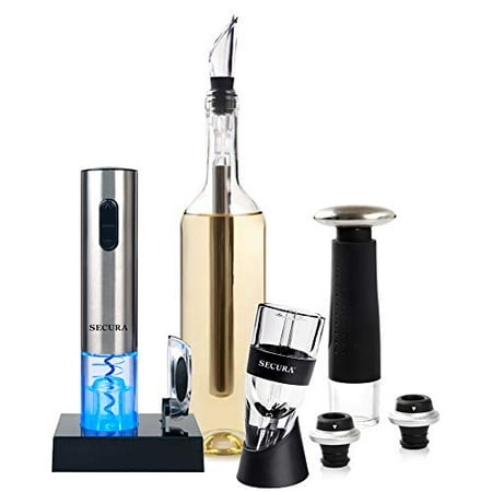 Secura 12-Piece Wine Accessories Set Electric Wine Opener Wine Foil Cutter Wine Aerator Wine Saver Vacuum Pump and 2 Wine Stoppers
Secura 12-Piece Wine Accessories Set Electric Wine Opener Wine Foil Cutter Wine Aerator Wine Saver Vacuum Pump and 2 Wine Stoppers
