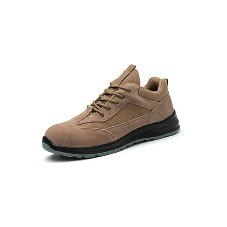 Gomelly Men Safety Shoes Slip Resistant Work Boots Steel Toe Protection Boot Anti-smash Ankle Booties Construction Working Khaki Style B 4
Gomelly Men Safety Shoes Slip Resistant Work Boots Steel Toe Protection Boot Anti-smash Ankle Booties Construction Working Khaki Style B 4