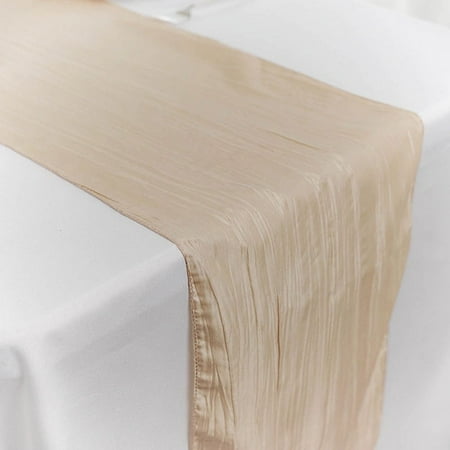 BalsaCircle 12 x 108 Beige Crinkled Accordion Taffeta Table Runner Party Events Linens
BalsaCircle 12 x 108 Beige Crinkled Accordion Taffeta Table Runner Party Events Linens