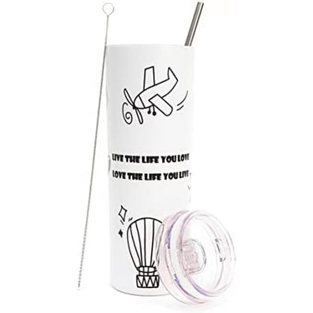 20oz Tumbler with Lid and Straw Stainless Steel Thermal Slim Water Coffee Tumbler Cup Double Wall Vacuum Insulated Travel Mug Powder Coated Thermal Cup for Hot and Cold Drinks Lover Tumbler
20oz Tumbler with Lid and Straw Stainless Steel Thermal Slim Water Coffee Tumbler Cup Double Wall Vacuum Insulated Travel Mug Powder Coated Thermal Cup for Hot and Cold Drinks Lover Tumbler