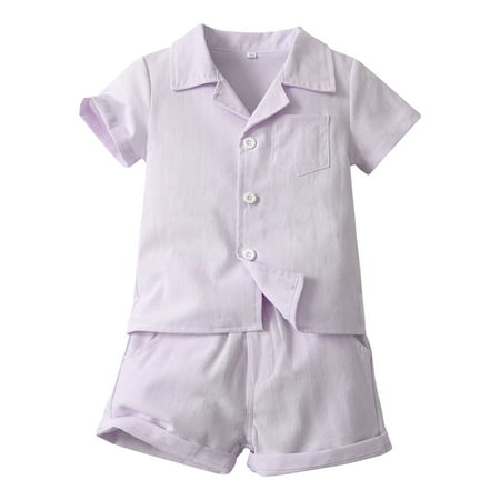 Baby Boy Outfits Toddler Boys Girls Short Sleeve Summer Casual Gentleman Tops Hawaii Beach Holiday Solid Shirts T Shirt Shorts Outfits Toddler Boy Suit(Color:Purple Size:3-4 Years)
Baby Boy Outfits Toddler Boys Girls Short Sleeve Summer Casual Gentleman Tops Hawaii Beach Holiday Solid Shirts T Shirt Shorts Outfits Toddler Boy Suit(Color:Purple Size:3-4 Years)