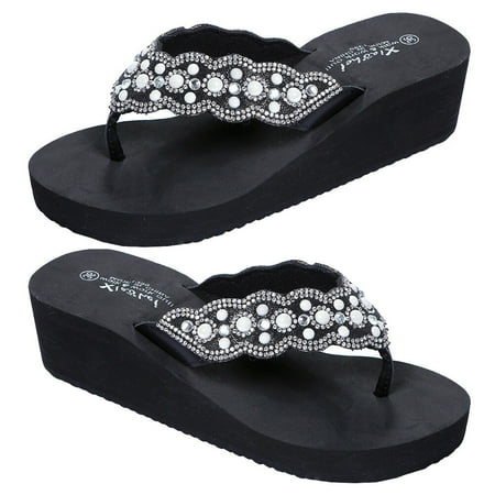 Zonhebin 1 Pair Non-slip Beach Shoes Slipsole Shoes Flops Pearl Diamond Shoes for Summer Women Wearing (Black Size 40 25.0CM 8US 5.5UK 39EU 9.825Inch)
Zonhebin 1 Pair Non-slip Beach Shoes Slipsole Shoes Flops Pearl Diamond Shoes for Summer Women Wearing (Black Size 40 25.0CM 8US 5.5UK 39EU 9.825Inch)