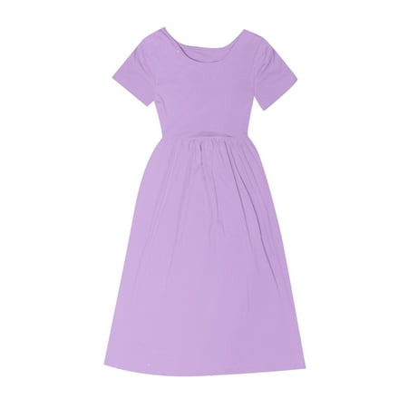 Child Baby Girls Dress Solid Color Short Sleeve O-Neck Spring Summer Ruffle Tulle Lovely Loose Fashion Sundress Soft Flowy Dresses
Child Baby Girls Dress Solid Color Short Sleeve O-Neck Spring Summer Ruffle Tulle Lovely Loose Fashion Sundress Soft Flowy Dresses