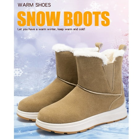 Babysbule Womens Snow Boots Clearance Large Solid Color One Foot Casual Plush Insulated Short Snow Boots Ladies Shoes
Babysbule Womens Snow Boots Clearance Large Solid Color One Foot Casual Plush Insulated Short Snow Boots Ladies Shoes