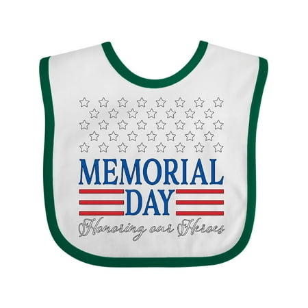 Inktastic Memorial Day- Honoring our Heroes Gift Baby Boy or Baby Girl Bib