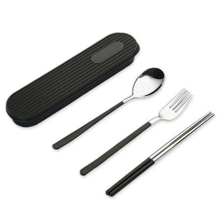 Kironypik Dinnerware Sets 304 Stainless Flatware Reusable Students Use Simple Design Travel Accessories for Picnic Family Gatherings Black 3 pcs
Kironypik Dinnerware Sets 304 Stainless Flatware Reusable Students Use Simple Design Travel Accessories for Picnic Family Gatherings Black 3 pcs